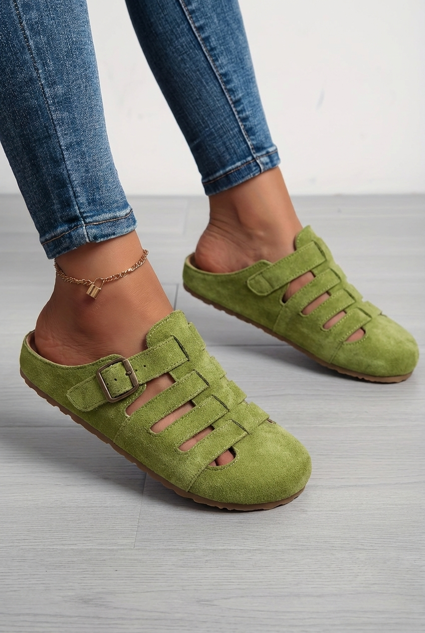 Natiy – Comfortable Suede House Slipper Sandals