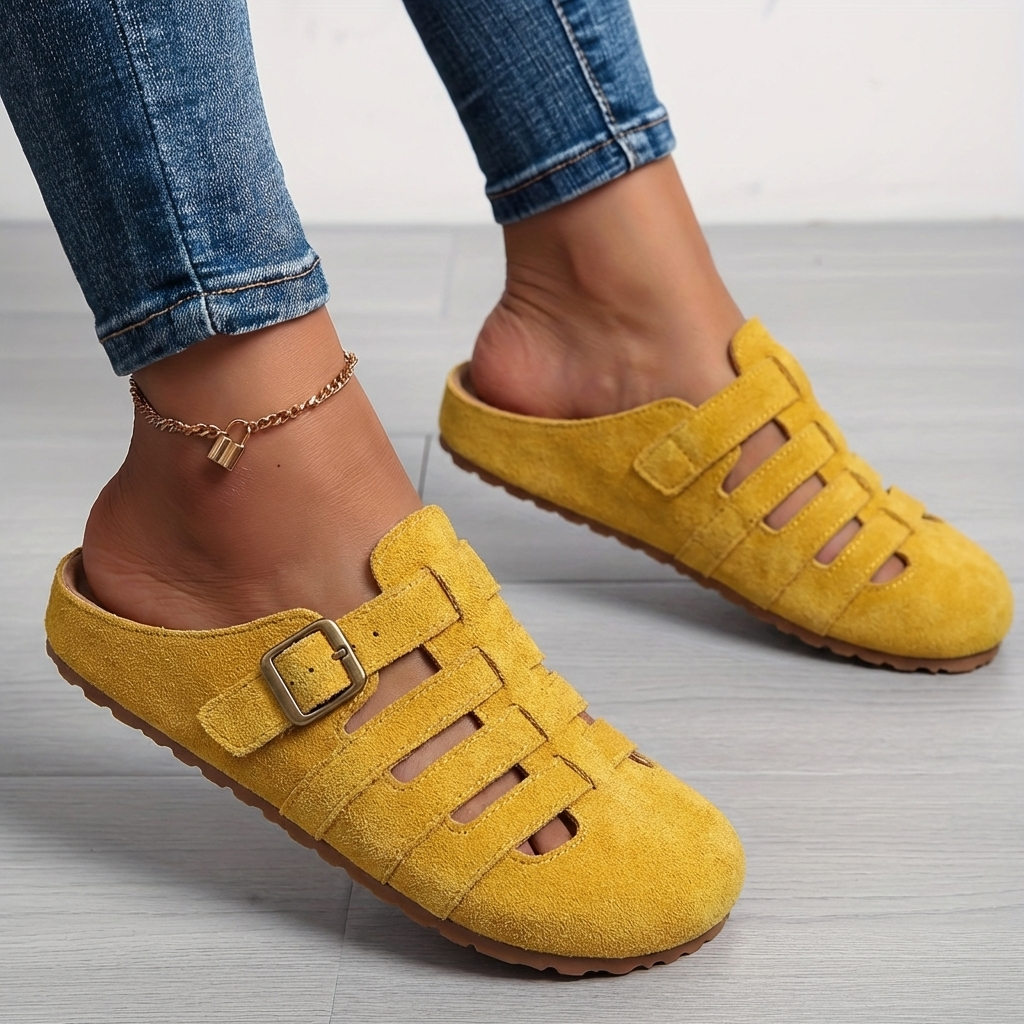 Natiy – Comfortable Suede House Slipper Sandals