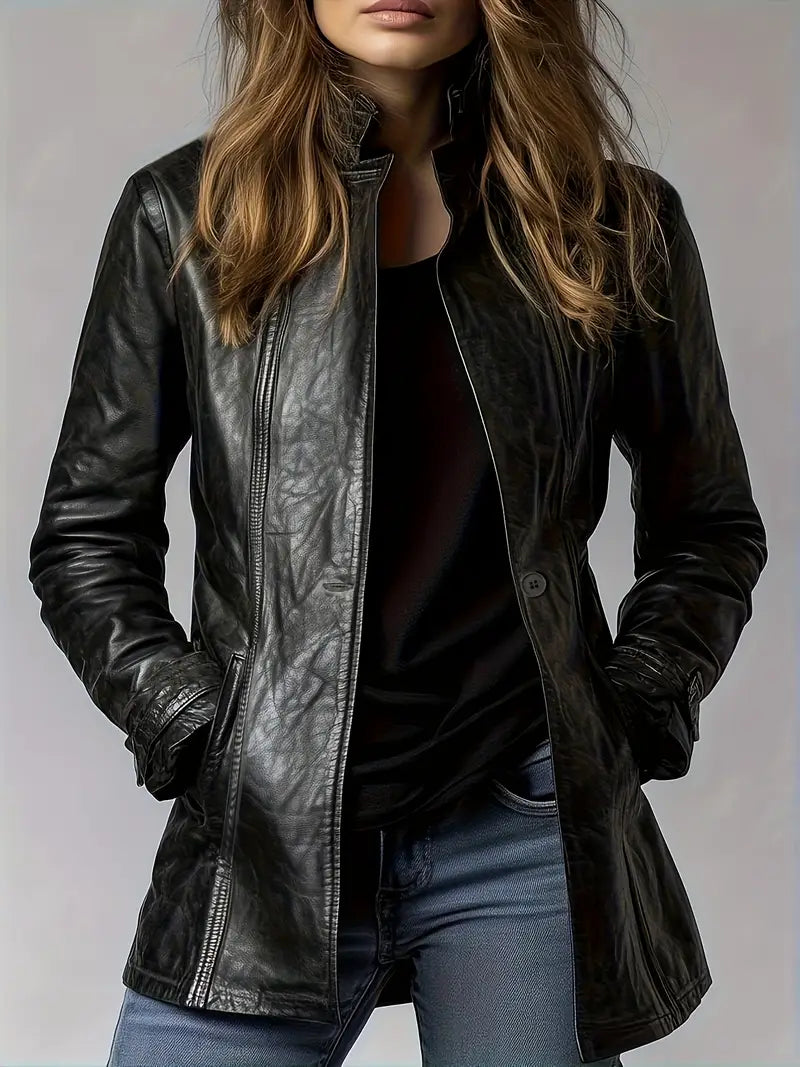 Nayrah – Casual Jacket with Button Placket