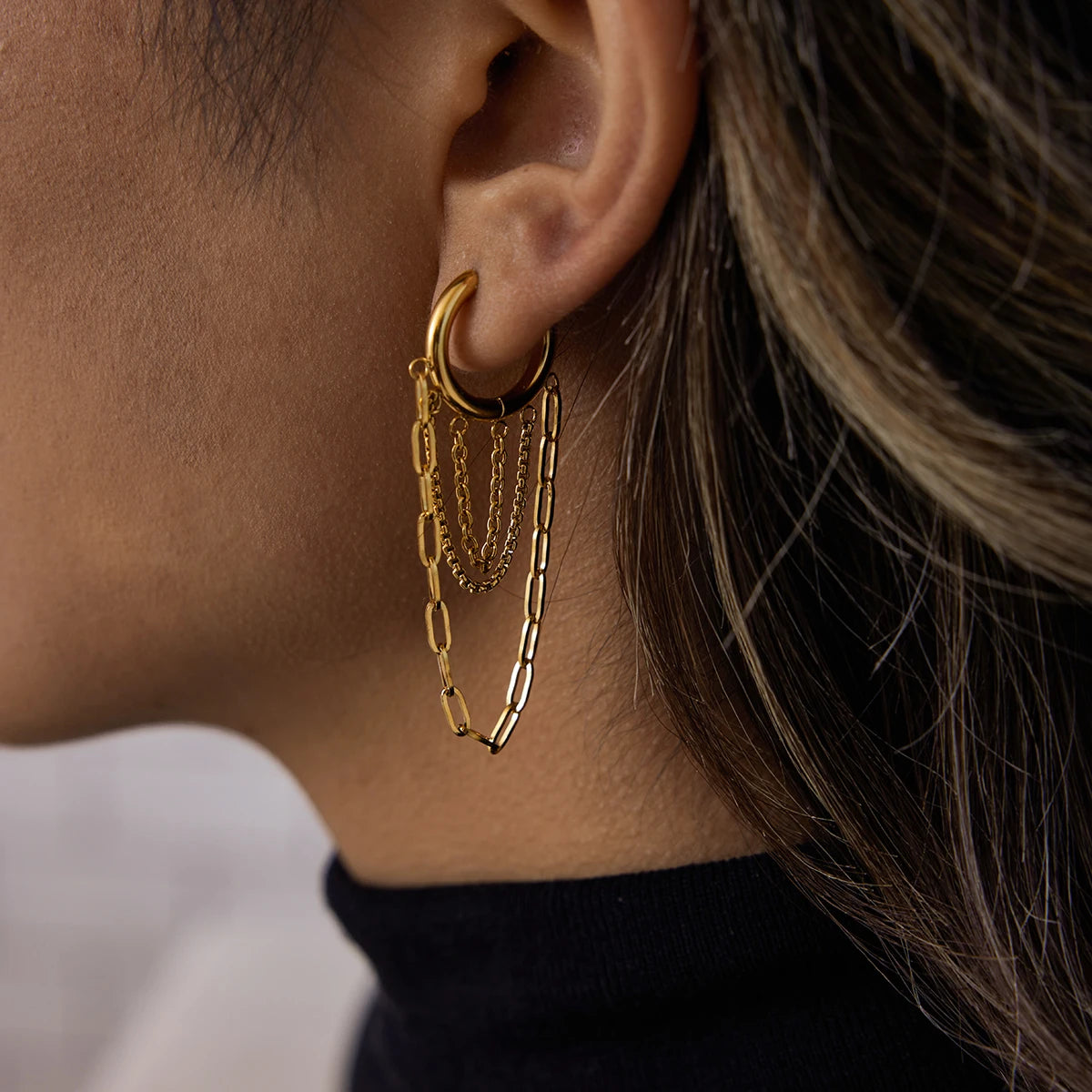 Neida – Atelier Hoops with Chain Cascade