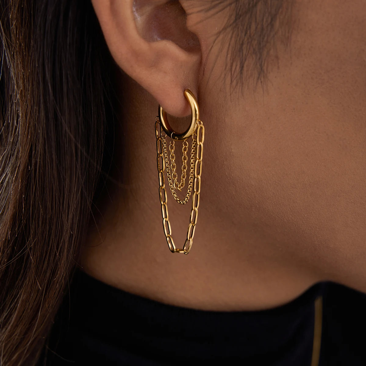 Neida – Atelier Hoops with Chain Cascade