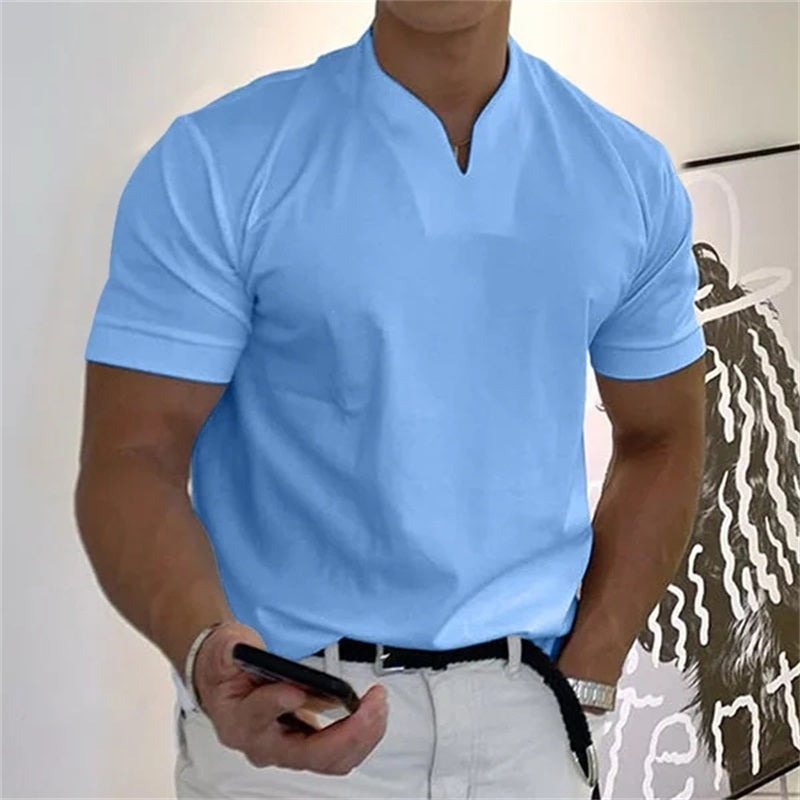 Neven – Short Sleeve T-Shirt with V-Neck