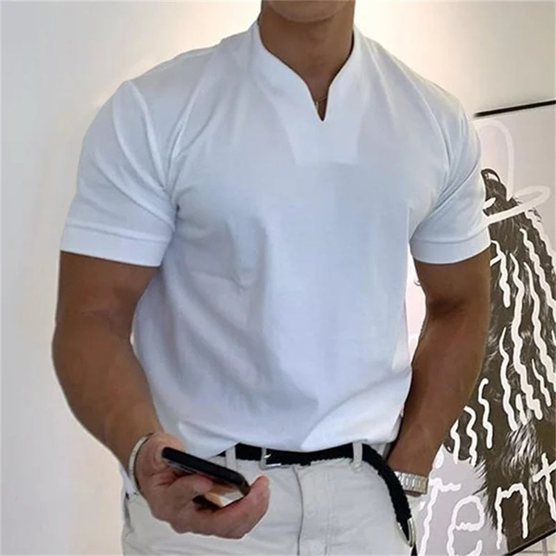 Neven – Short Sleeve T-Shirt with V-Neck