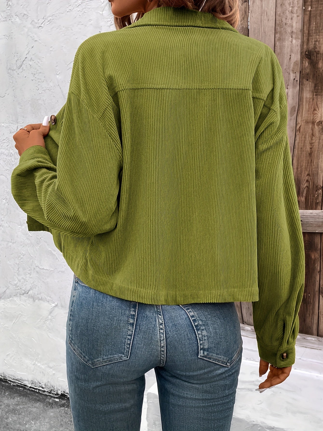 Nichola – Long-Sleeved Jacket with Button Placket
