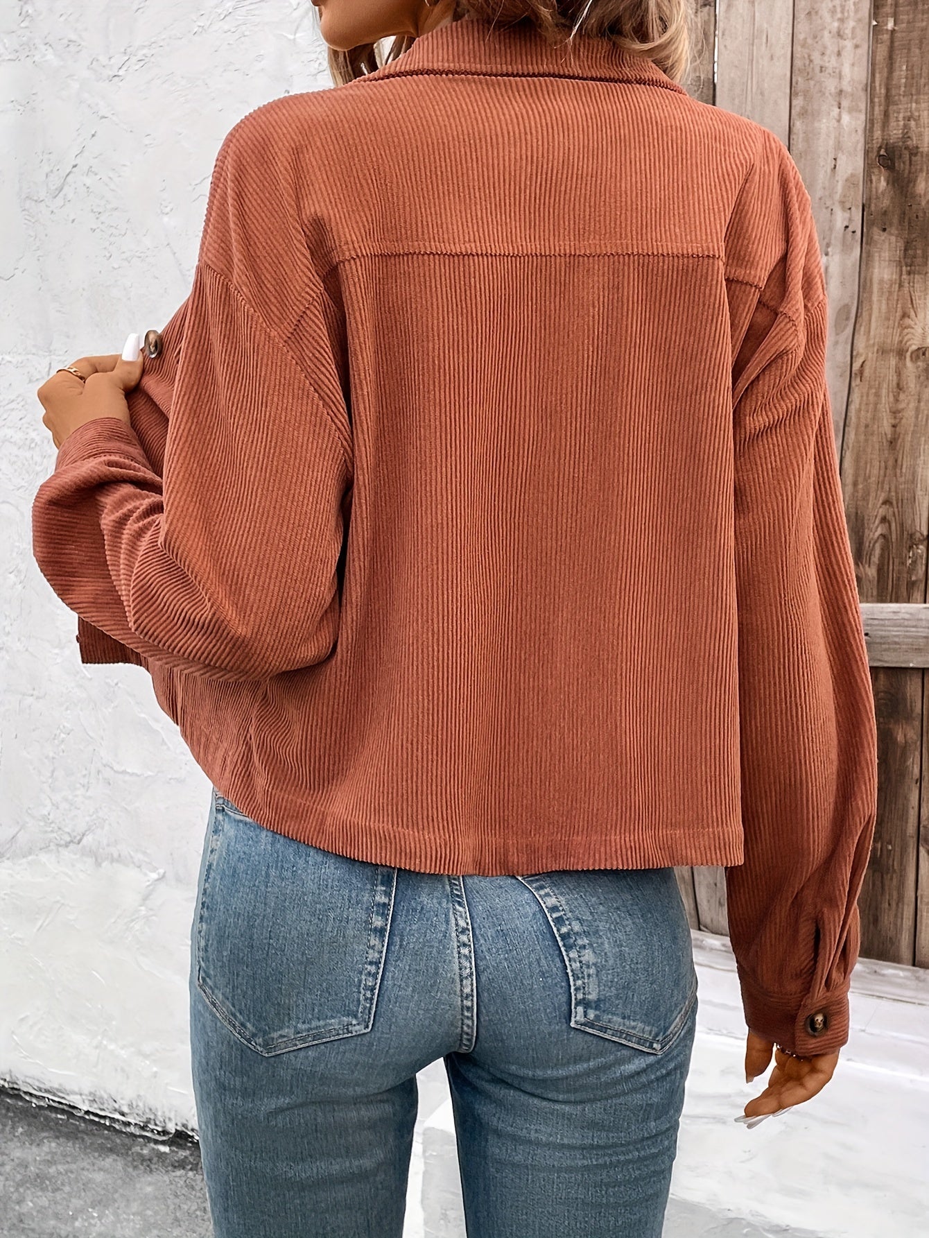 Nichola – Long-Sleeved Jacket with Button Placket