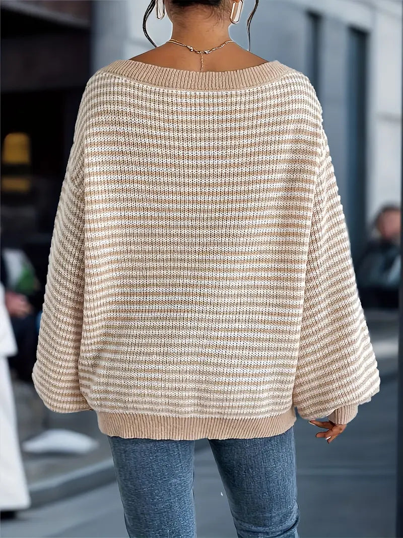 Nilufer - Casual Knit Sweater for Winter