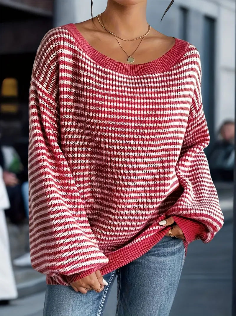 Nilufer - Casual Knit Sweater for Winter