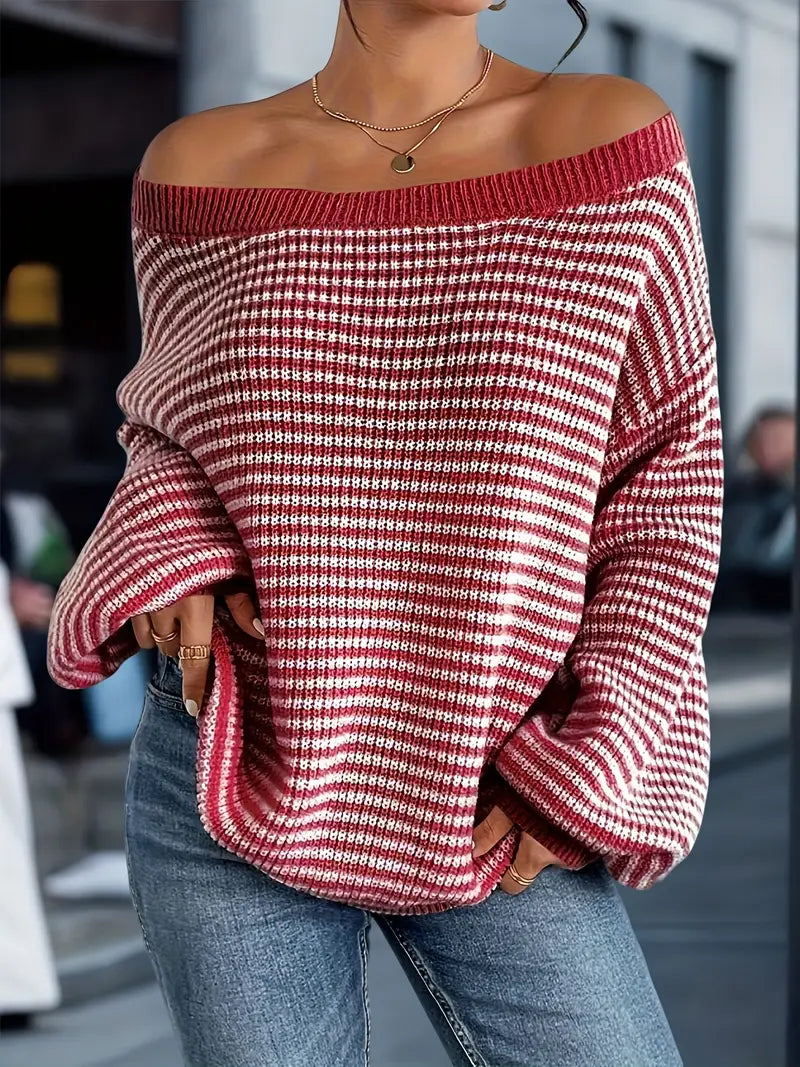 Nilufer - Casual Knit Sweater for Winter