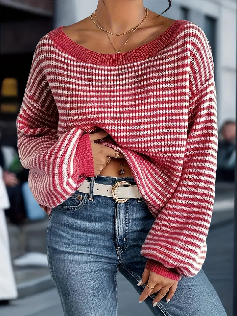 Nilufer - Casual Knit Sweater for Winter