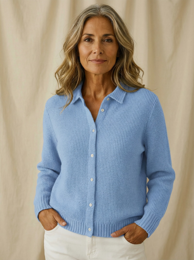 Nofar - Classic Cardigan with Button Placket