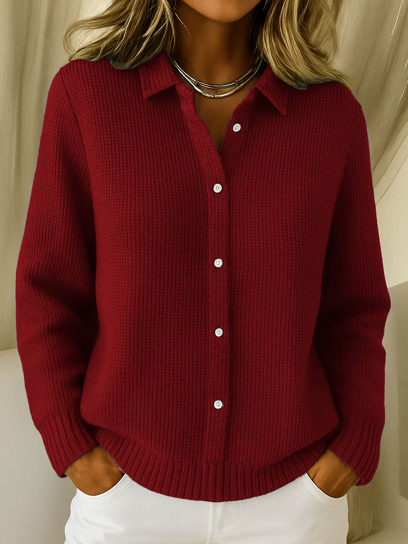 Nofar - Classic Cardigan with Button Placket