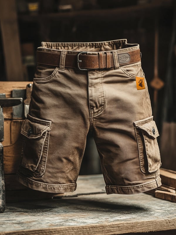 Novak – Retro Cargo Shorts with Multiple Pockets