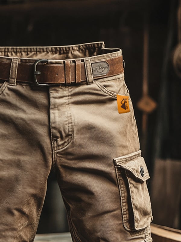 Novak – Retro Cargo Shorts with Multiple Pockets