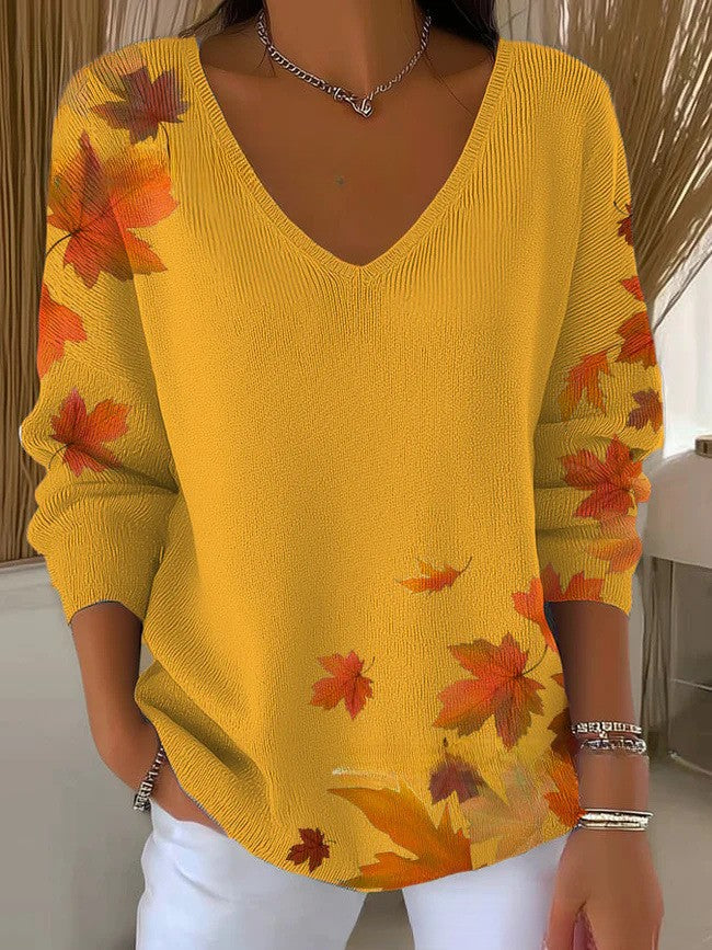 Nunziella – Colorful Sweater with V-Neck