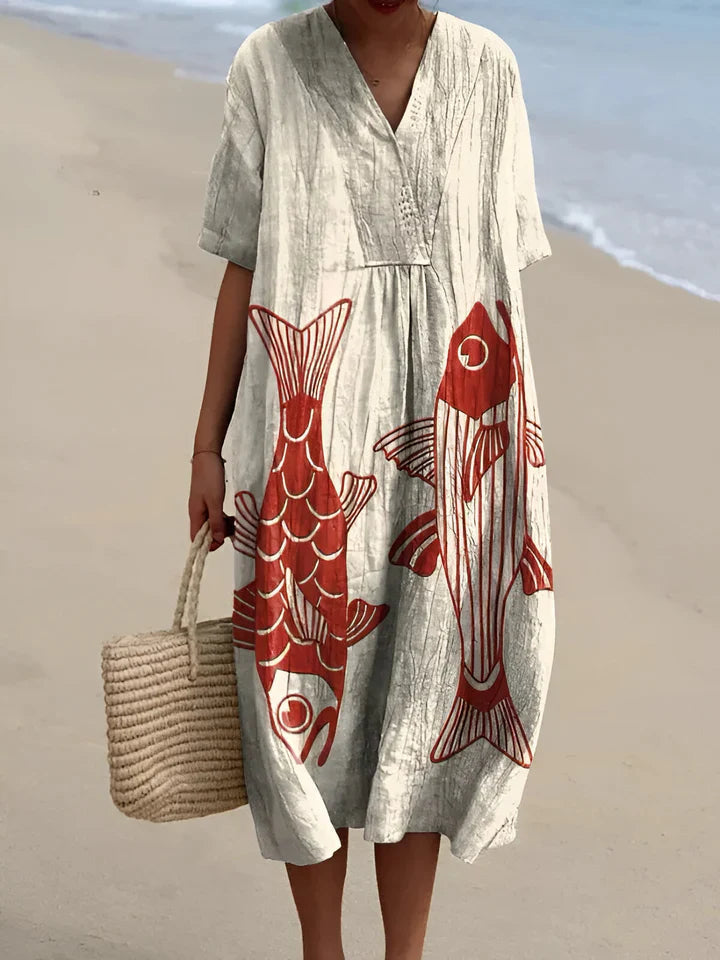 Olalla – Summer Dress with Pattern