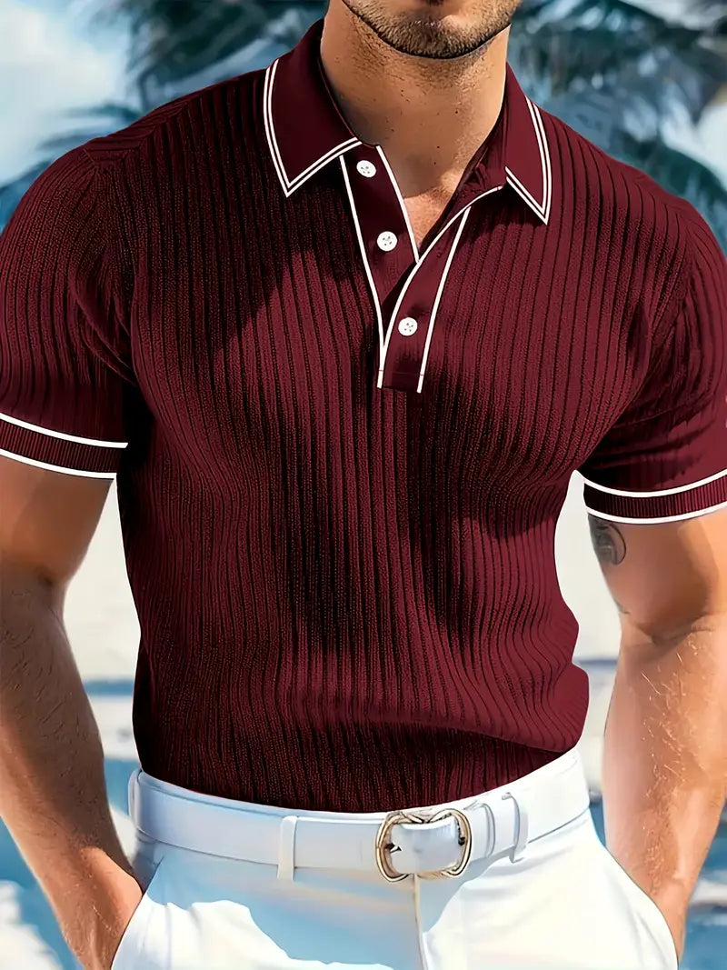 Orestis - Elegant Short Sleeve Polo Shirt