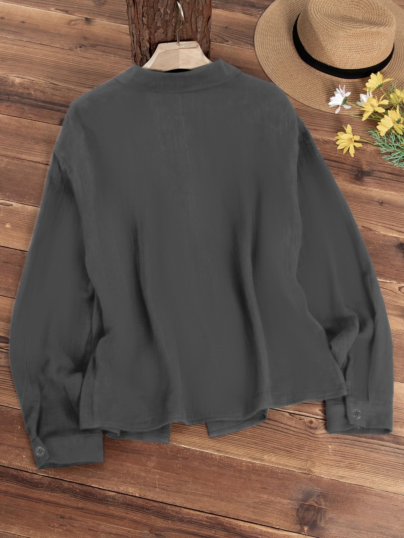 Paige - Long-Sleeve Shirt with Buttons