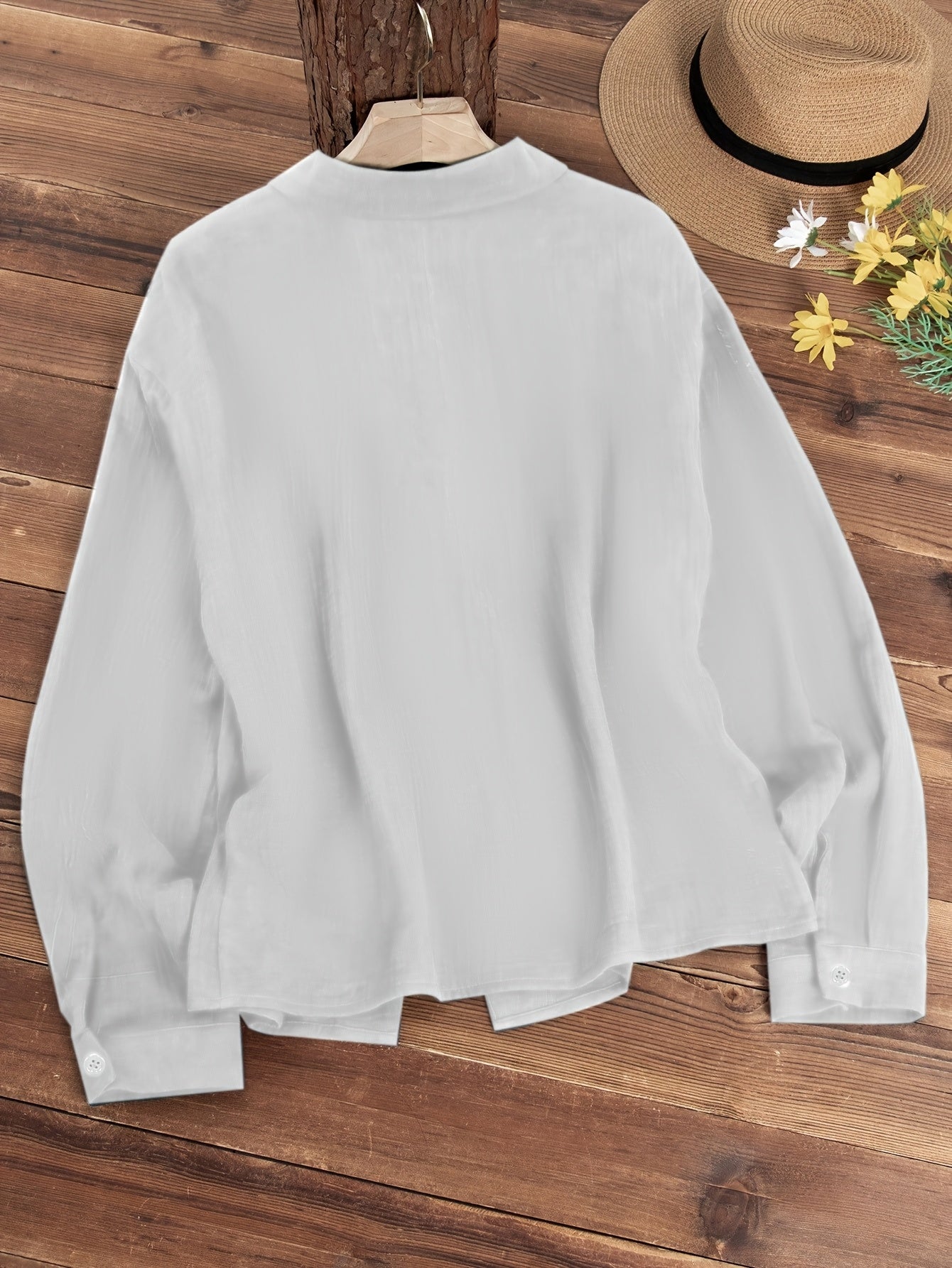 Paige - Long-Sleeve Shirt with Buttons