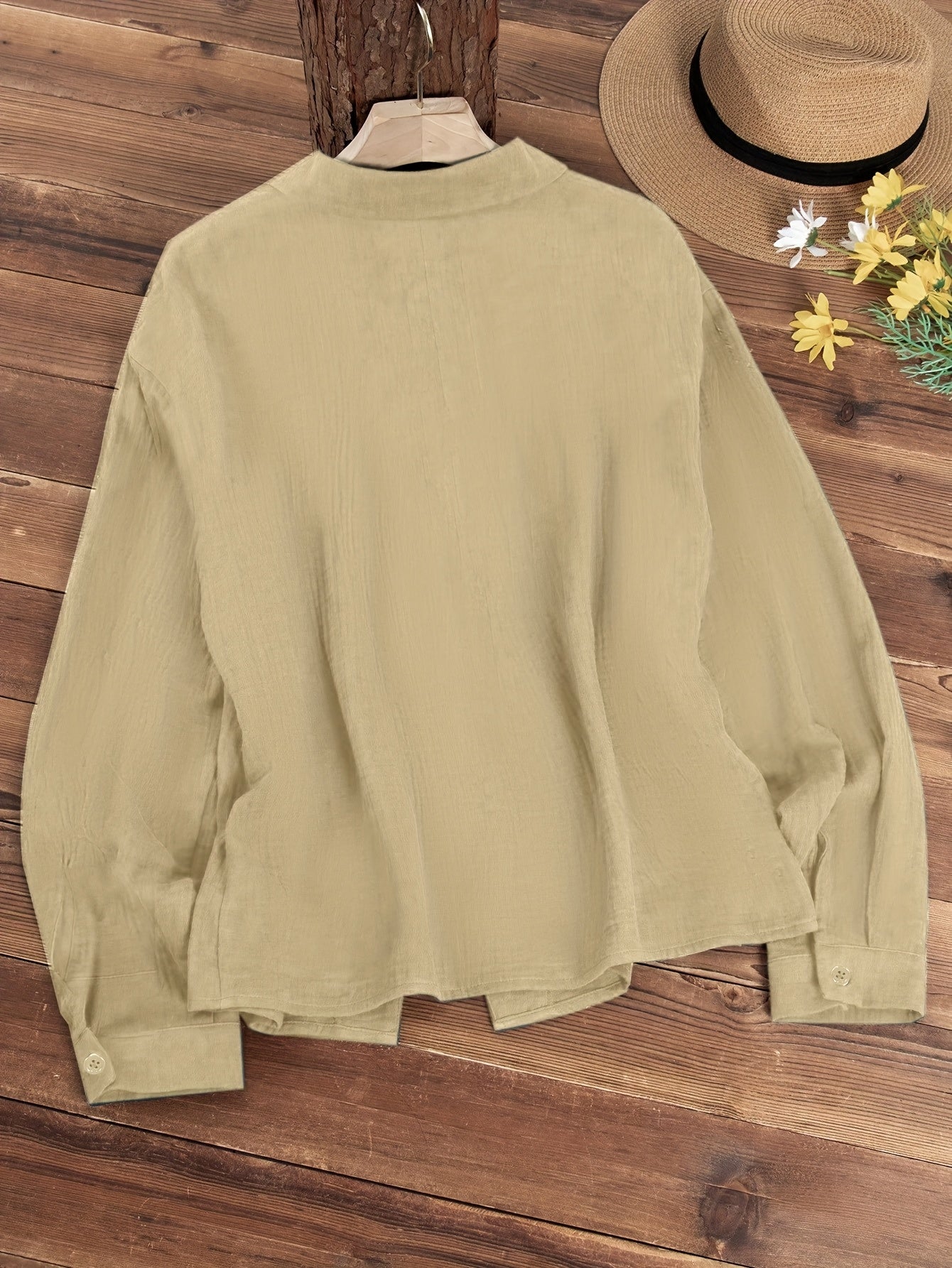 Paige - Long-Sleeve Shirt with Buttons