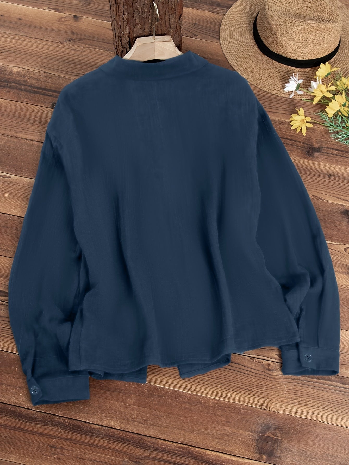 Paige - Long-Sleeve Shirt with Buttons