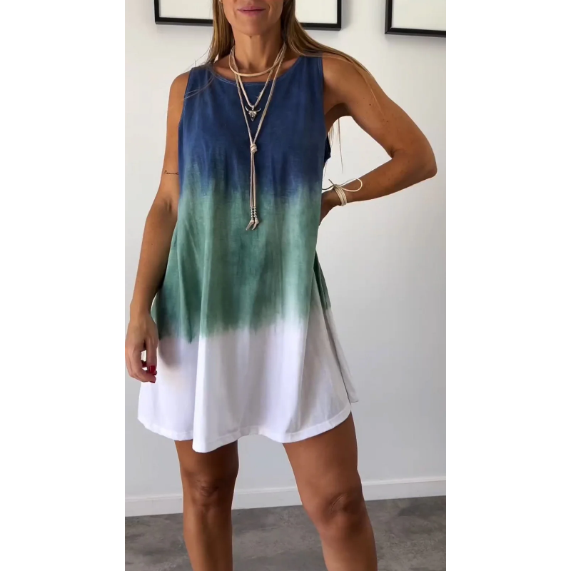 Pamela - Sleeveless Dress with Round Neckline