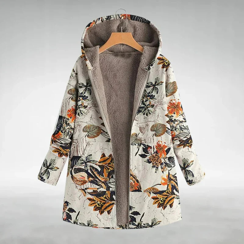 Panida – Stylish Fleece Jacket with Floral Pattern