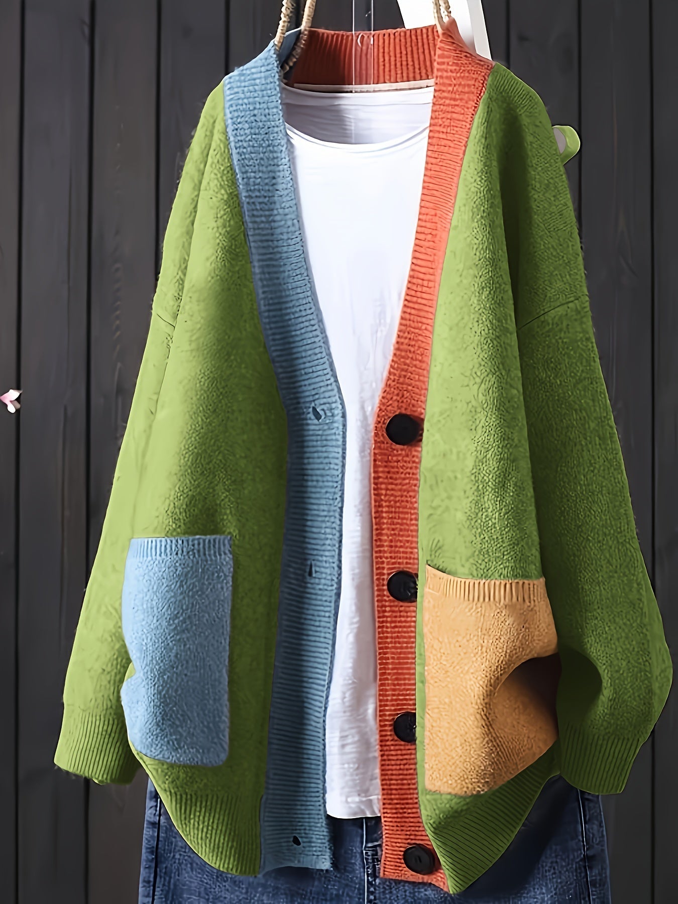Peggy – Casual Colorful Cardigan with Long Sleeves
