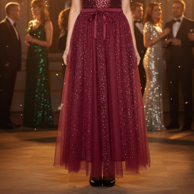 Pnina - Stylish Glitter Top and Tulle Skirt