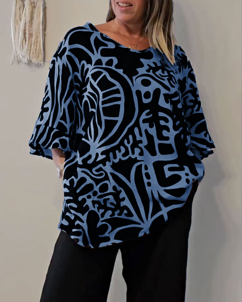 Prabodhi - Loose Fit with Abstract Prints