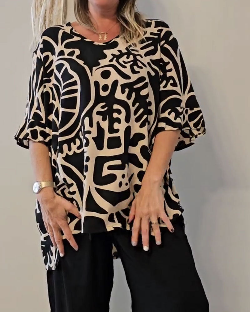 Prabodhi - Loose Fit with Abstract Prints