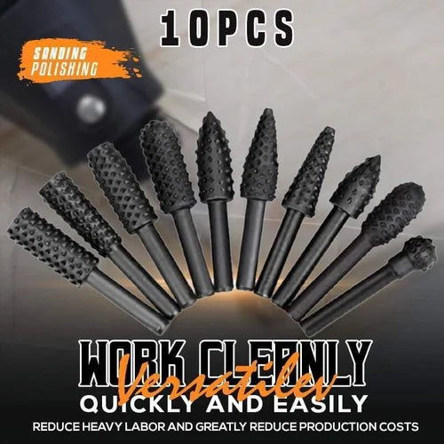 Premium Tungsten Steel Carbide Rotary Cutter Set
