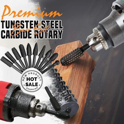 Premium Tungsten Steel Carbide Rotary Cutter Set