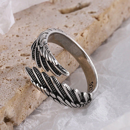 Remembrance Angel Wing Ring