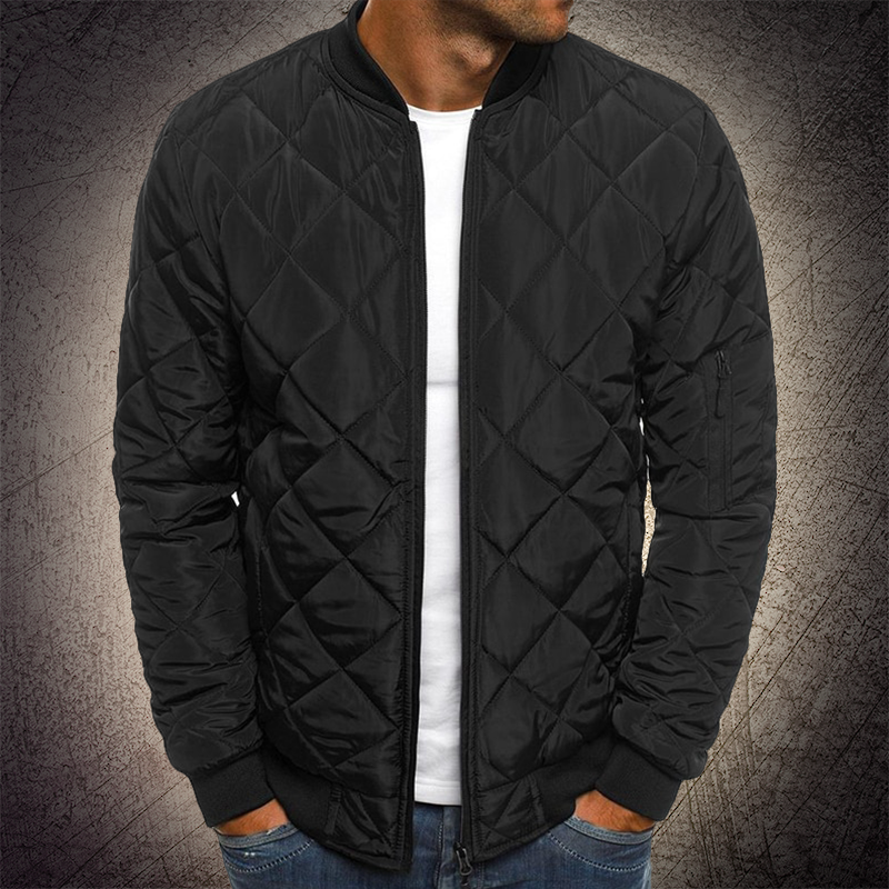 Reza – Quilted Bomber Jacket with Zipper