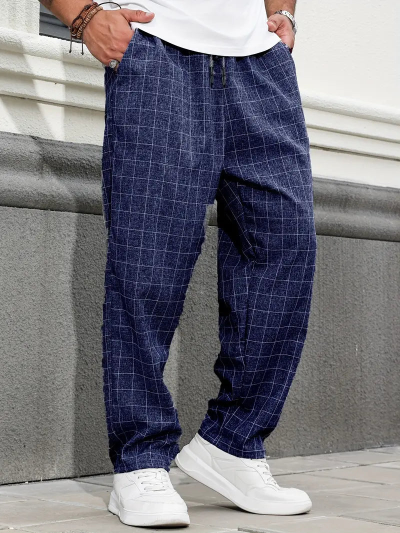 Rodolfo - Breathable Checkered Print Pants