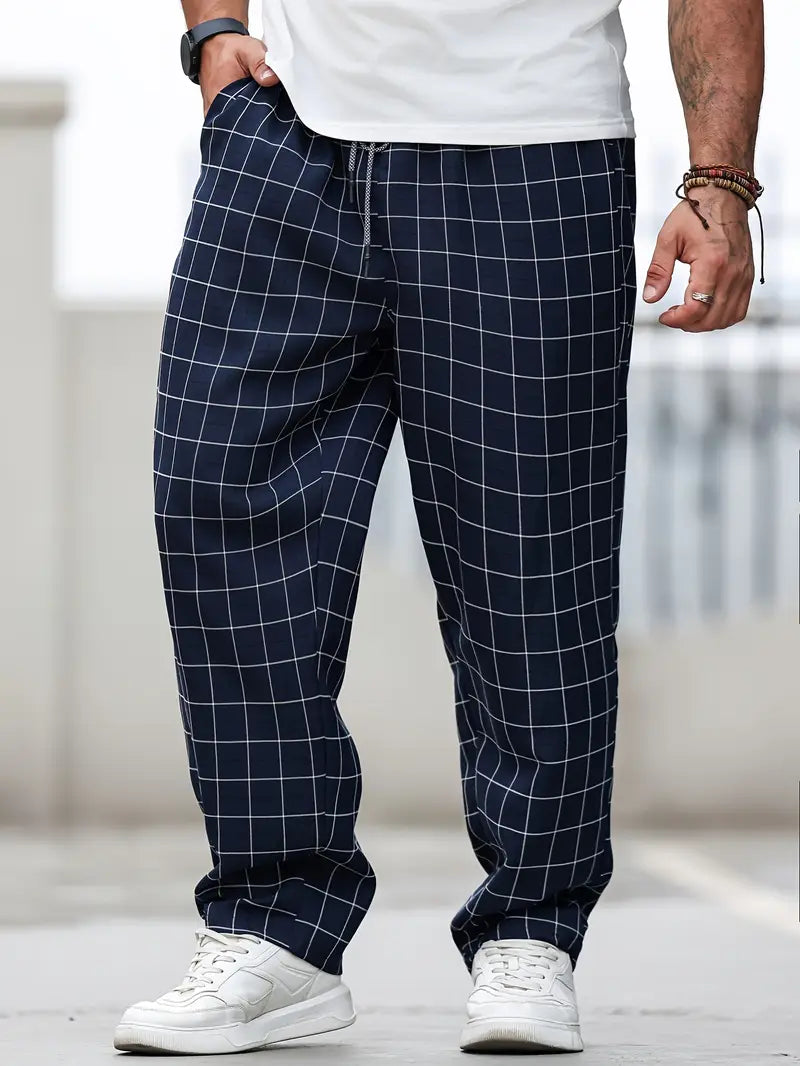 Rodolfo - Breathable Checkered Print Pants