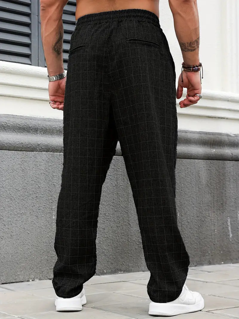 Rodolfo - Breathable Checkered Print Pants