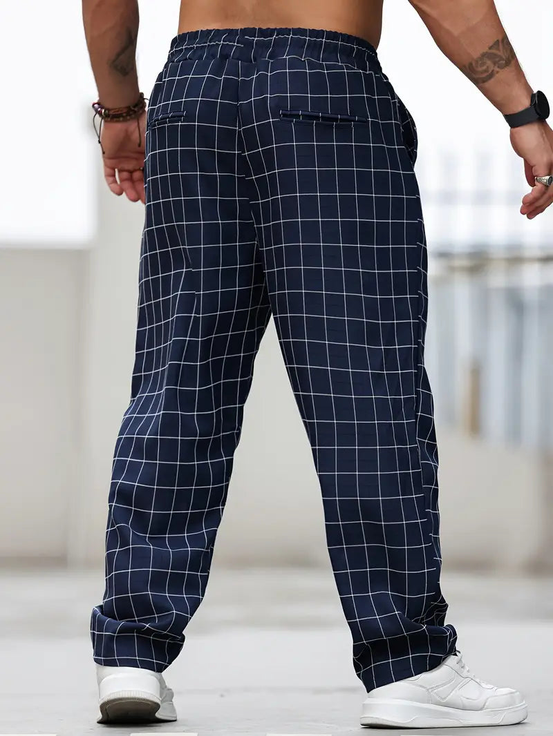 Rodolfo - Breathable Checkered Print Pants