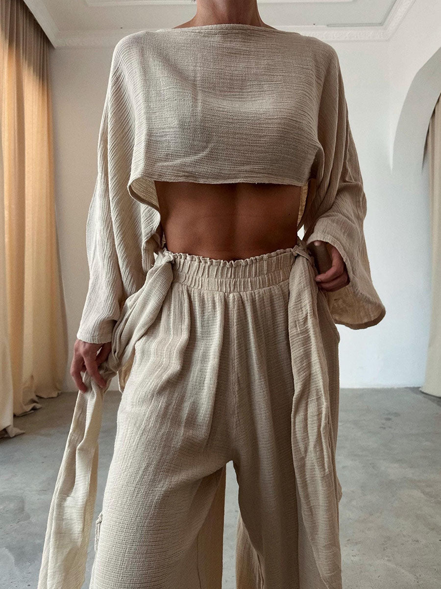 Rosario - Two-Piece Linen Set