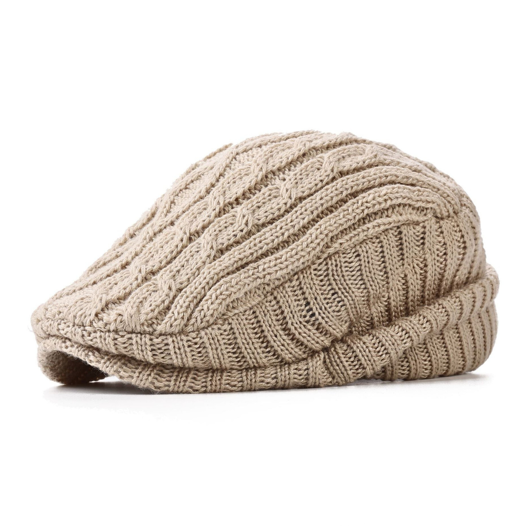Rubyn - Structured Knit Flat Cap