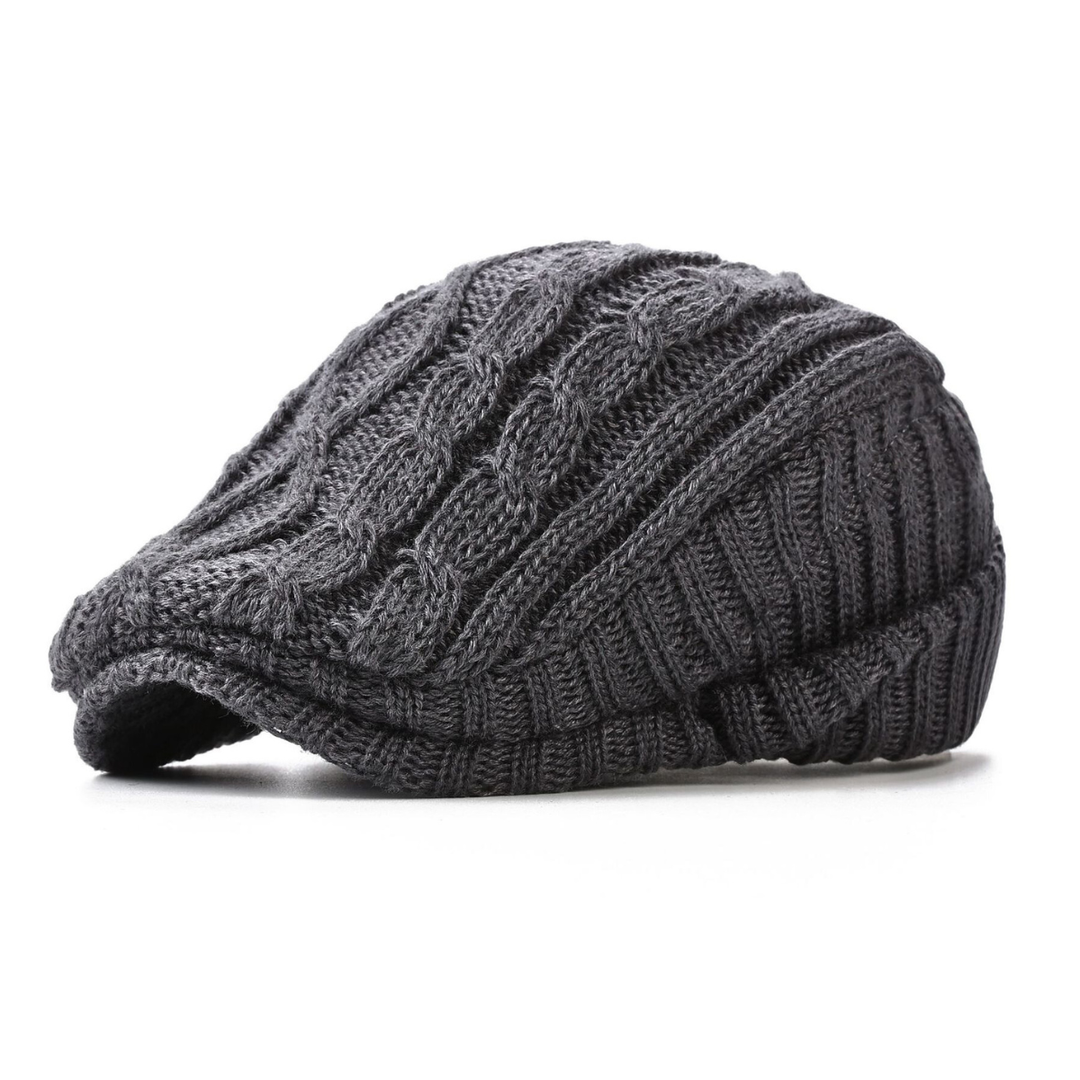 Rubyn - Structured Knit Flat Cap