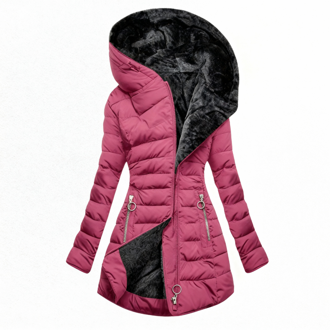 Ruchmira – Waterproof Padded Coat with Hood and Fleece Lining