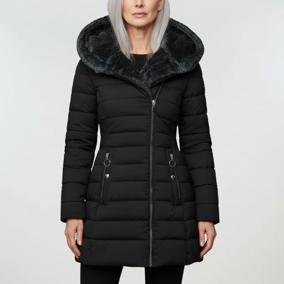 Ruchmira – Waterproof Padded Coat with Hood and Fleece Lining