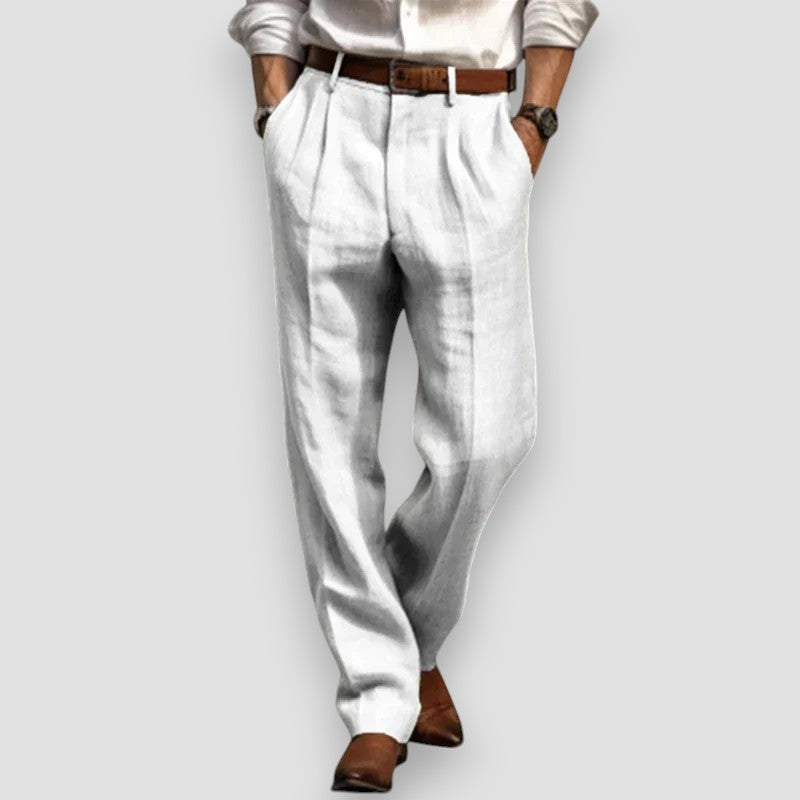 Alexei – Pantaloni Classici in Lino