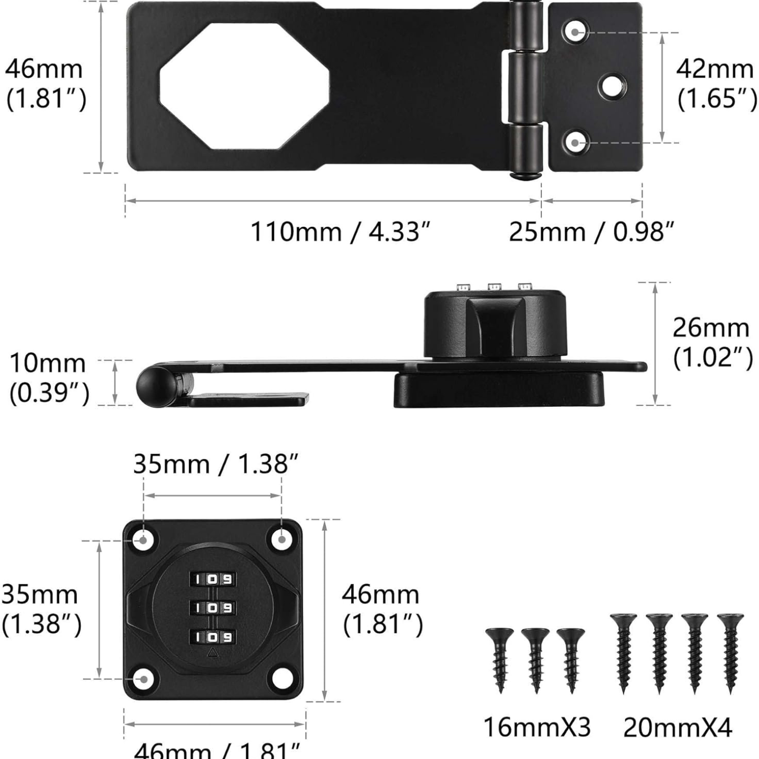 SafeKey – Cabinet Password Hasp Lock