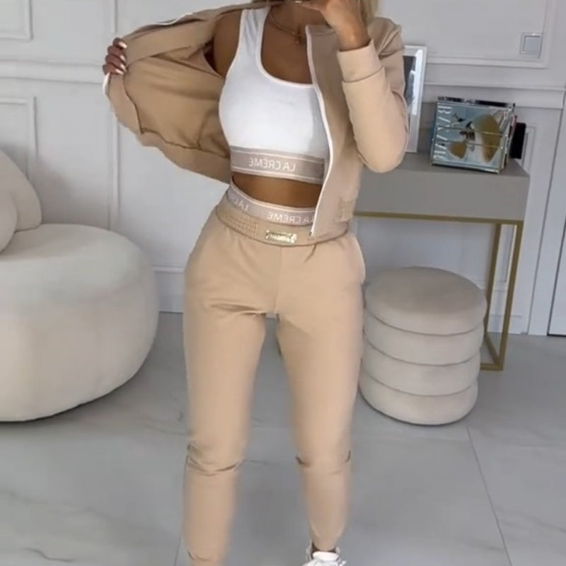 Sandra - 3-Piece Tracksuits with Zipper