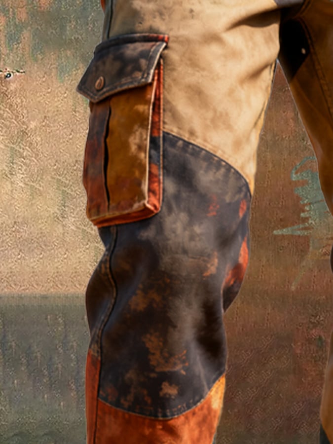 Santner – Retro Work Pants with Contrasting Pockets