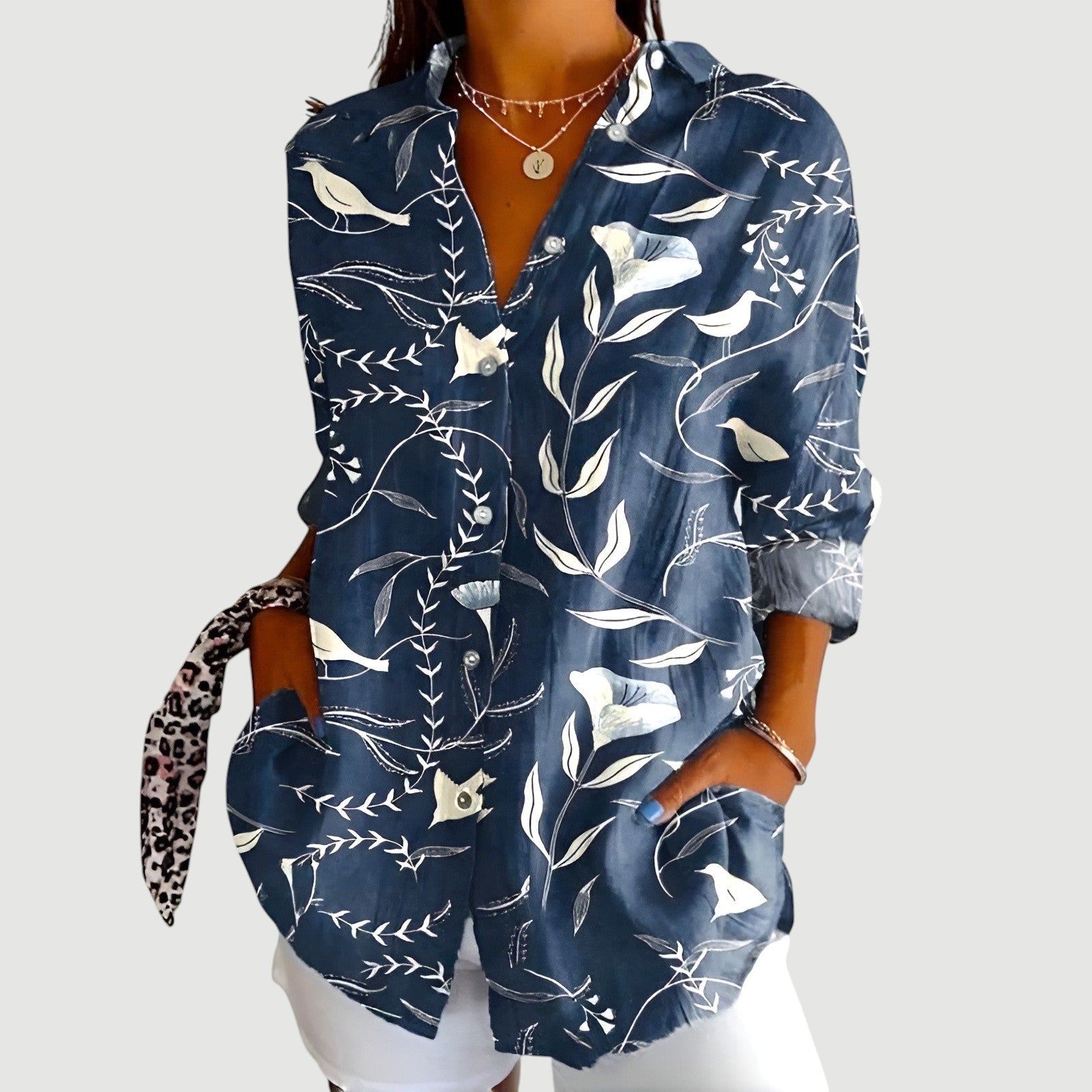 Saoirse - Blouse with Colorful Design