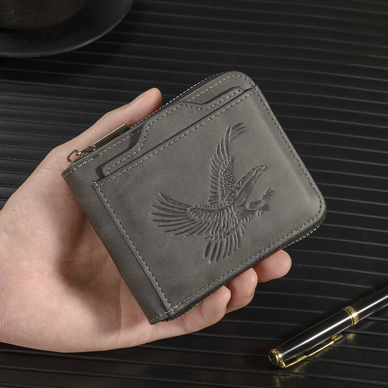 Shawn – Luxury Wallet with Eagle Embossing