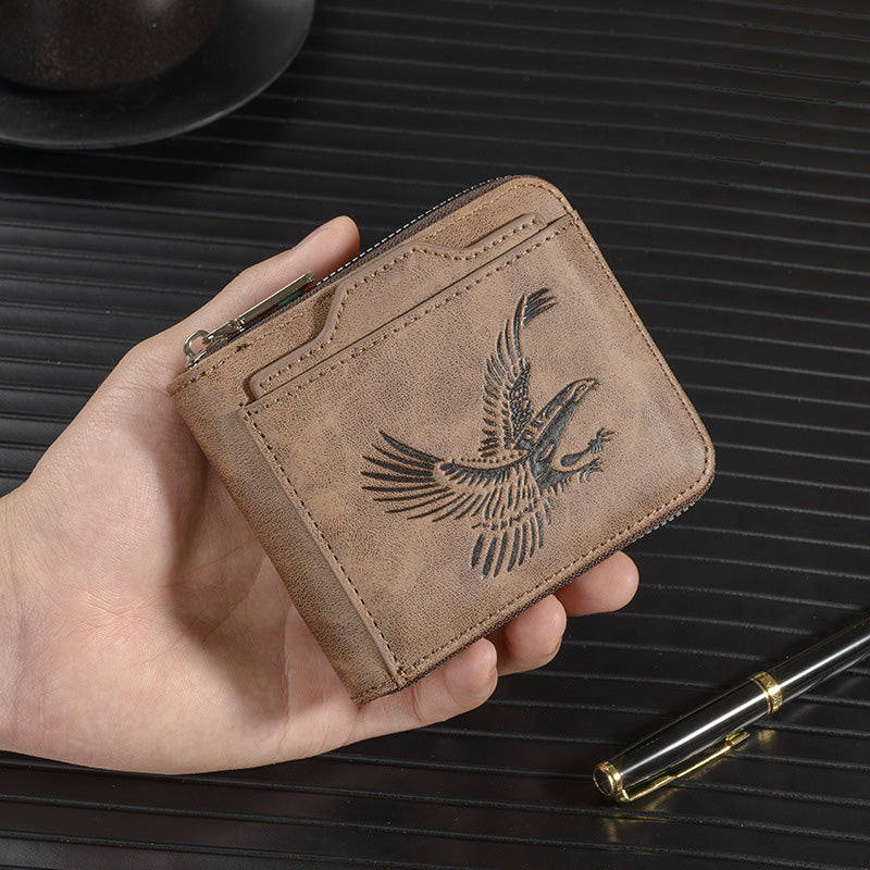 Shawn – Luxury Wallet with Eagle Embossing